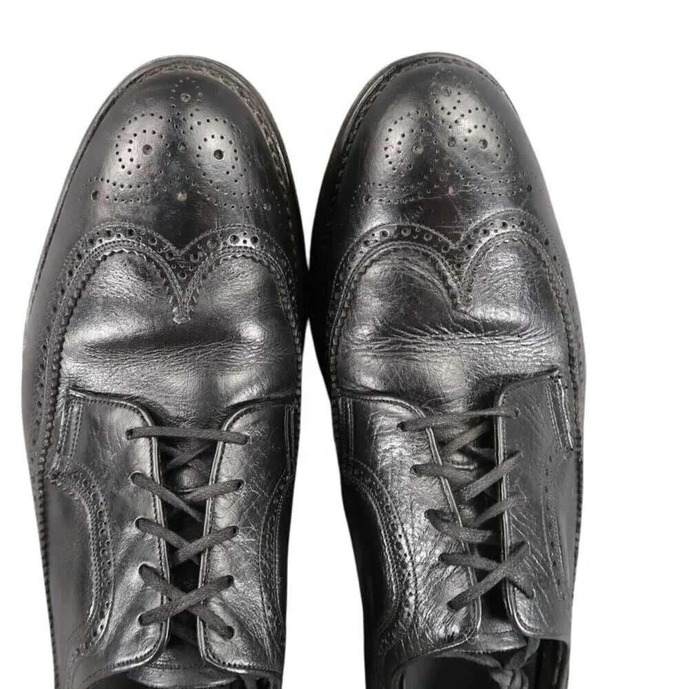 Hy Test Shoes Mens 8.5 Oxford Derby Wingtip Brogue Safety Work Leather Classic